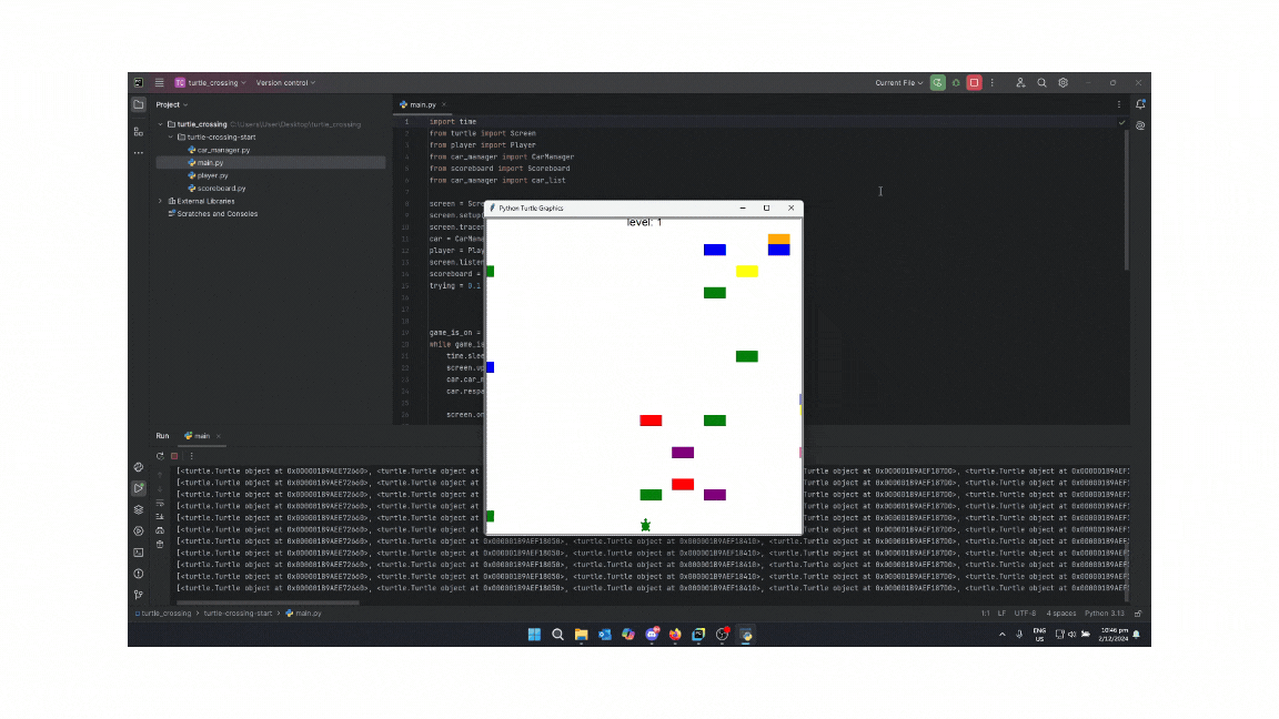 turtle game in action